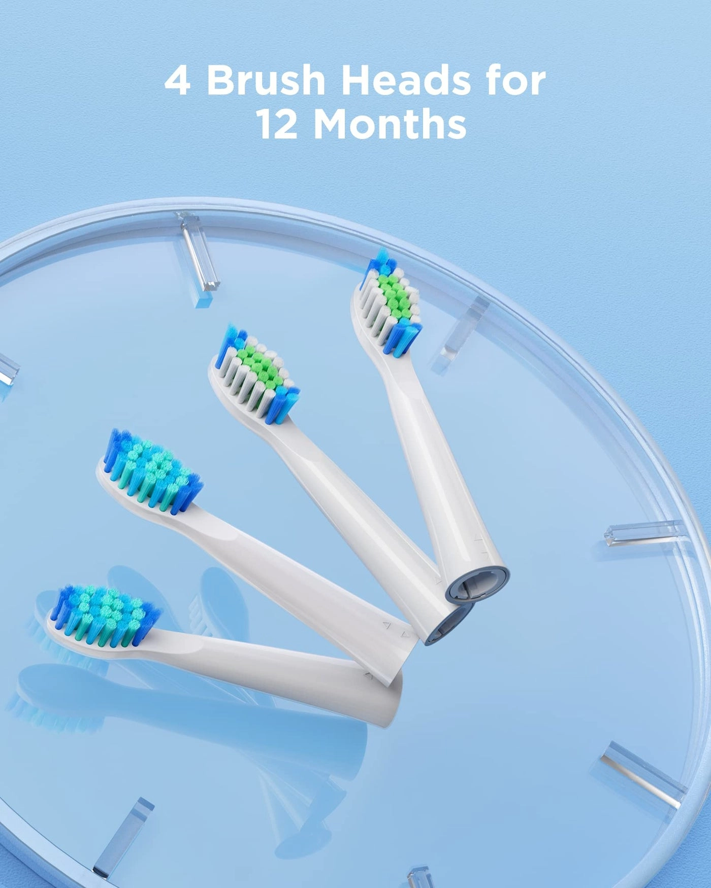 D2 - Electric Toothbrush Replacement Heads 4 Pack