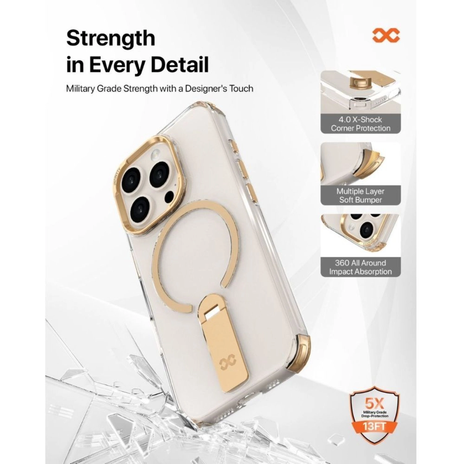 Aurum Transparent Case for iPhone 16 Pro