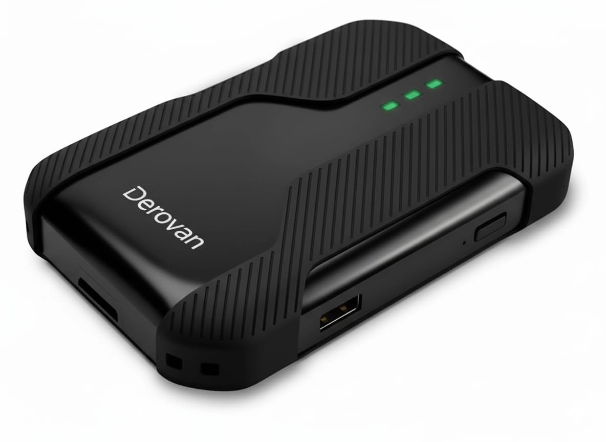 DEROVAN Rugged Mobile Wi-Fi Hotspot - 5G Wi‑Fi 6