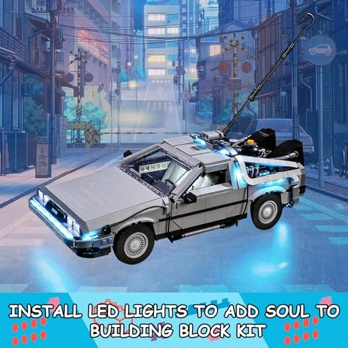 LED Light Kit for LEGO Back to The Future Time Machine Set 10300
