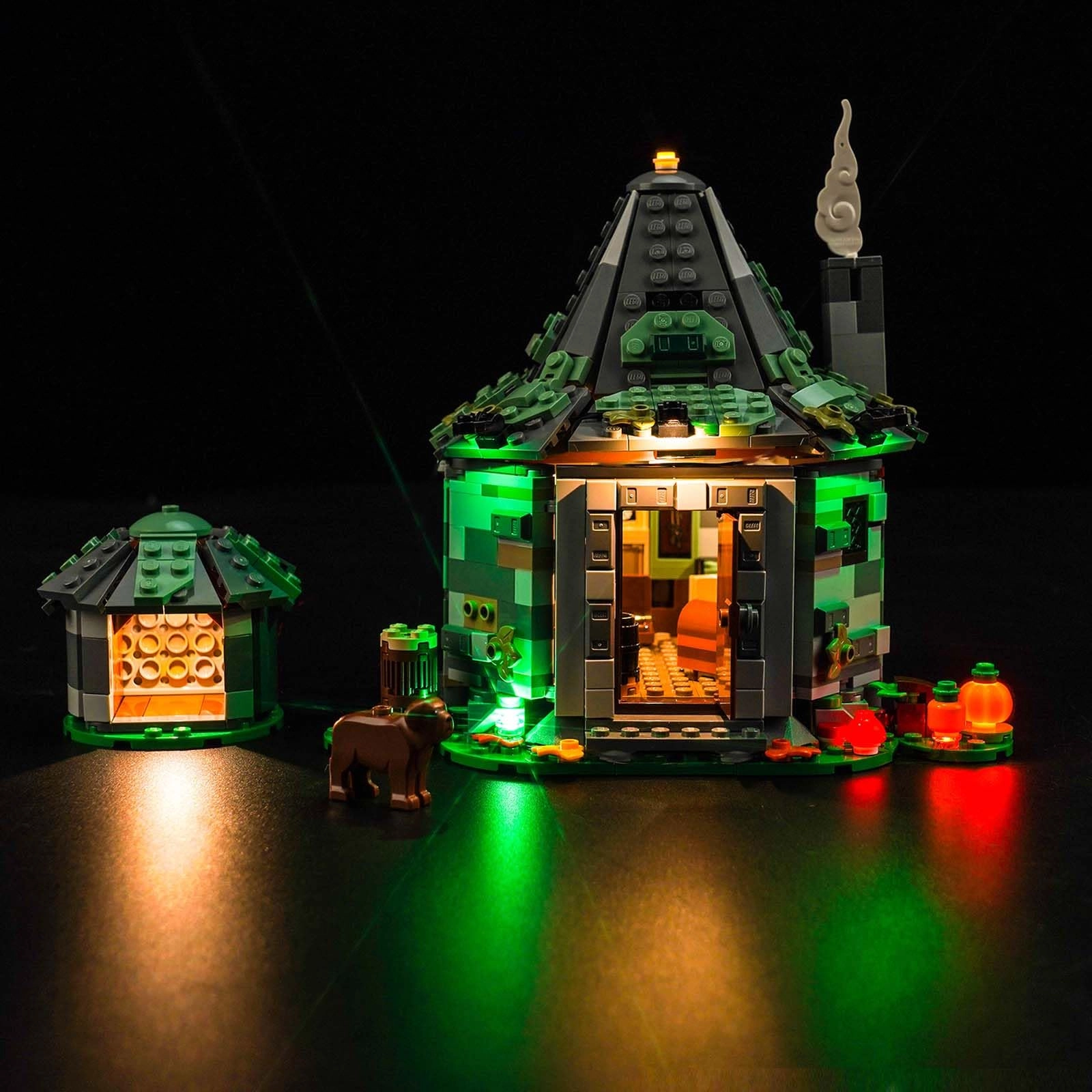 BrickBling LED Light Set Compatible with Lego 76428 Hagrid's Hat: An Unexpected Visit - USB cable battery compartment 5V