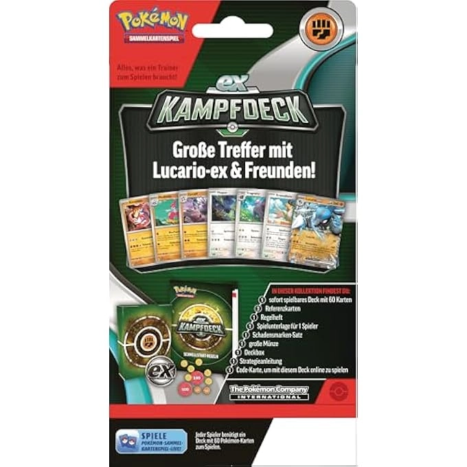 EX Battle Deck Lucario EX - 60pcs