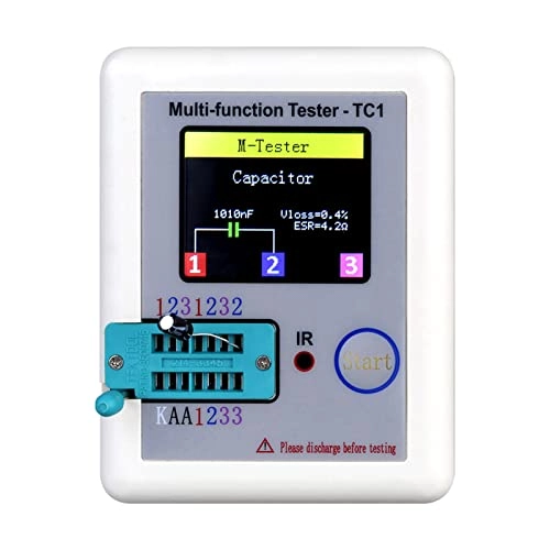 Transistor Tester - Colorful TFT Display Rechargeable Battery