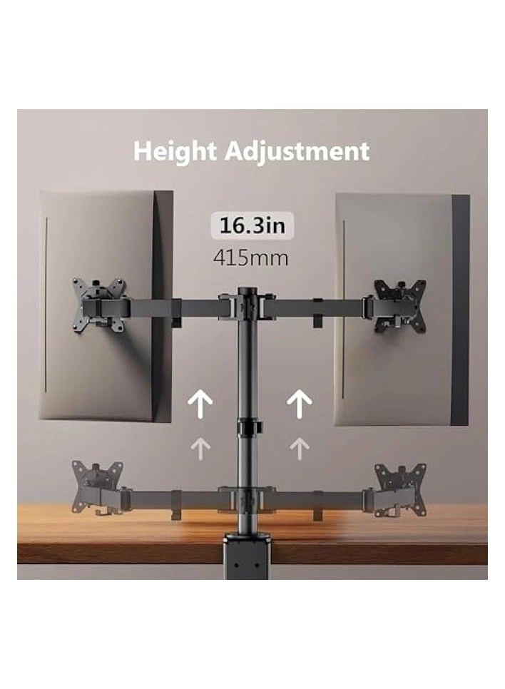 Dual Monitor Desk Mount - 2 32 inch 75x75mm 100x100mm