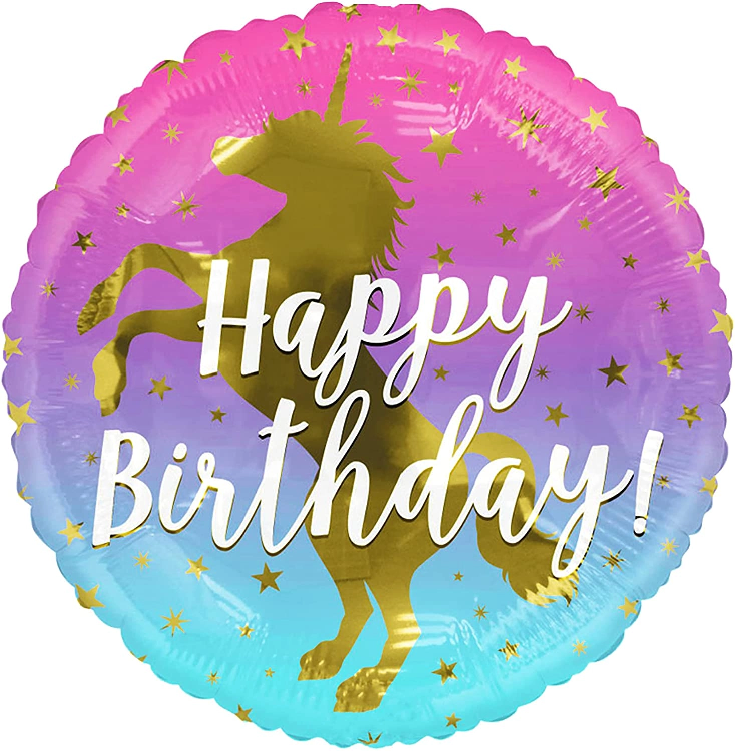 Party Time Trading LLC Unicorn Foil Balloon - 1-Piece Birthday