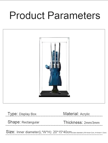 Clear Acrylic Display Case - Lego