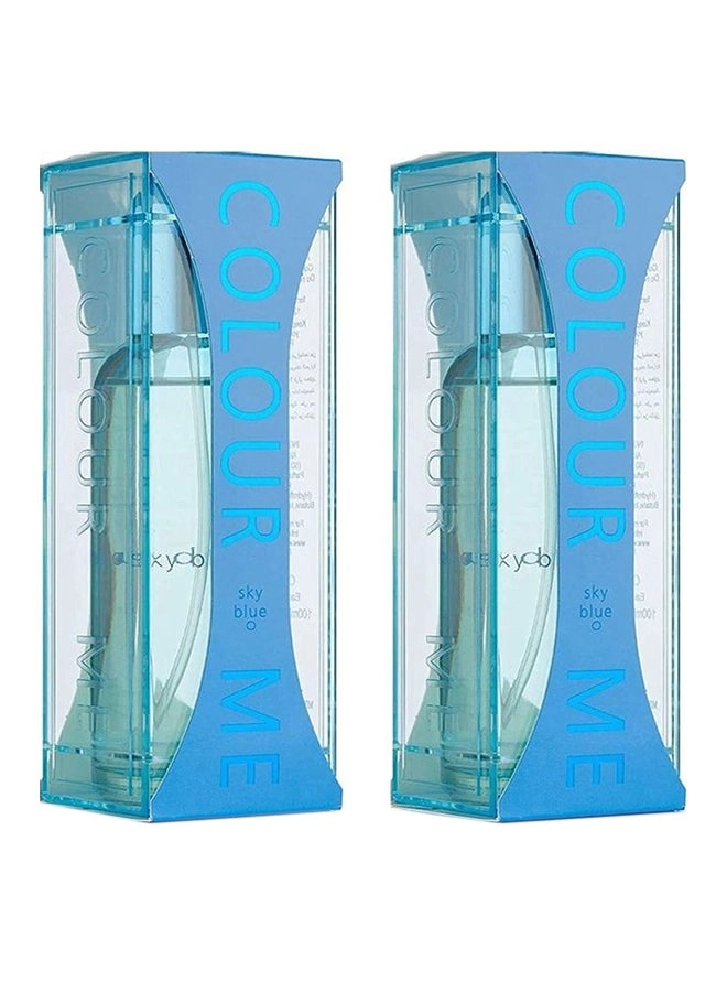 MILTON-LLOYD Colour Me Sky Blue Eau de Toilette 100 ml Bundle