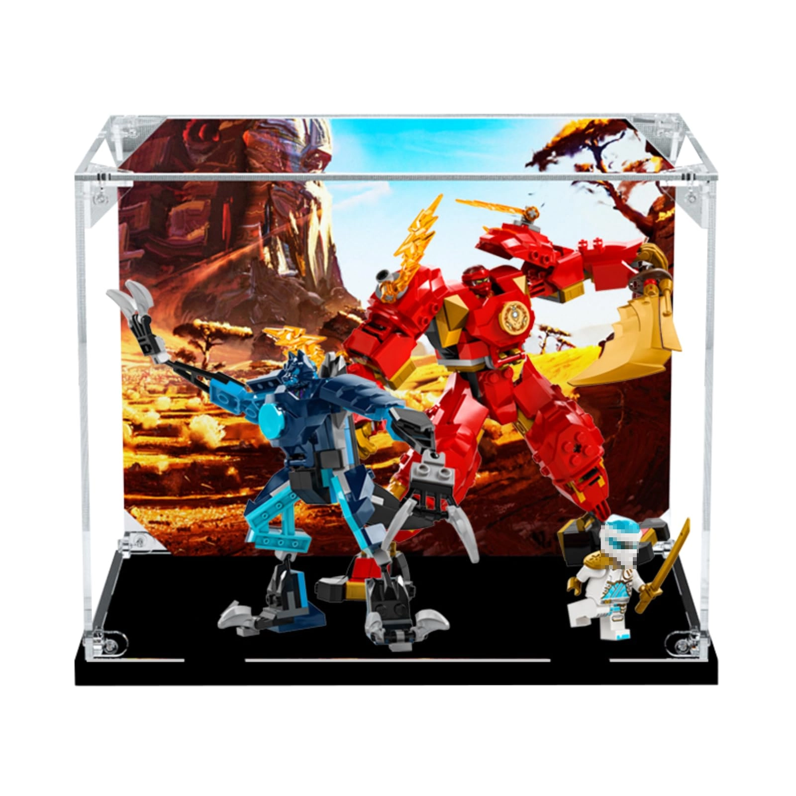 SUNHON Figures Display Box - 25 x 15 x 20 cm Acrylic Dustproof Transparent