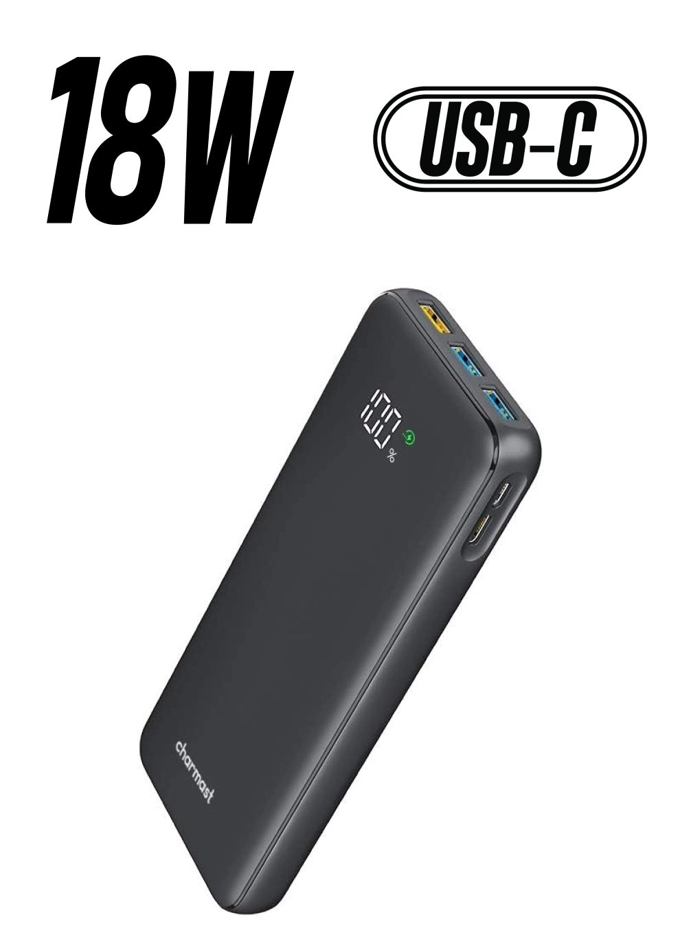 Charmast Power Bank - 23800mAh 18W