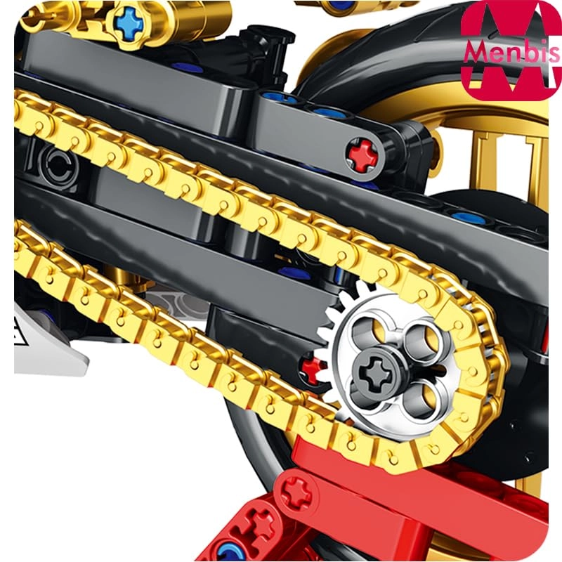 Motorcycle Building Block Kit - 890 pcs