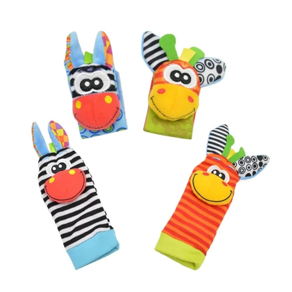 Wrist Rattle & Foot Finder Socks - 1+ Animal designs