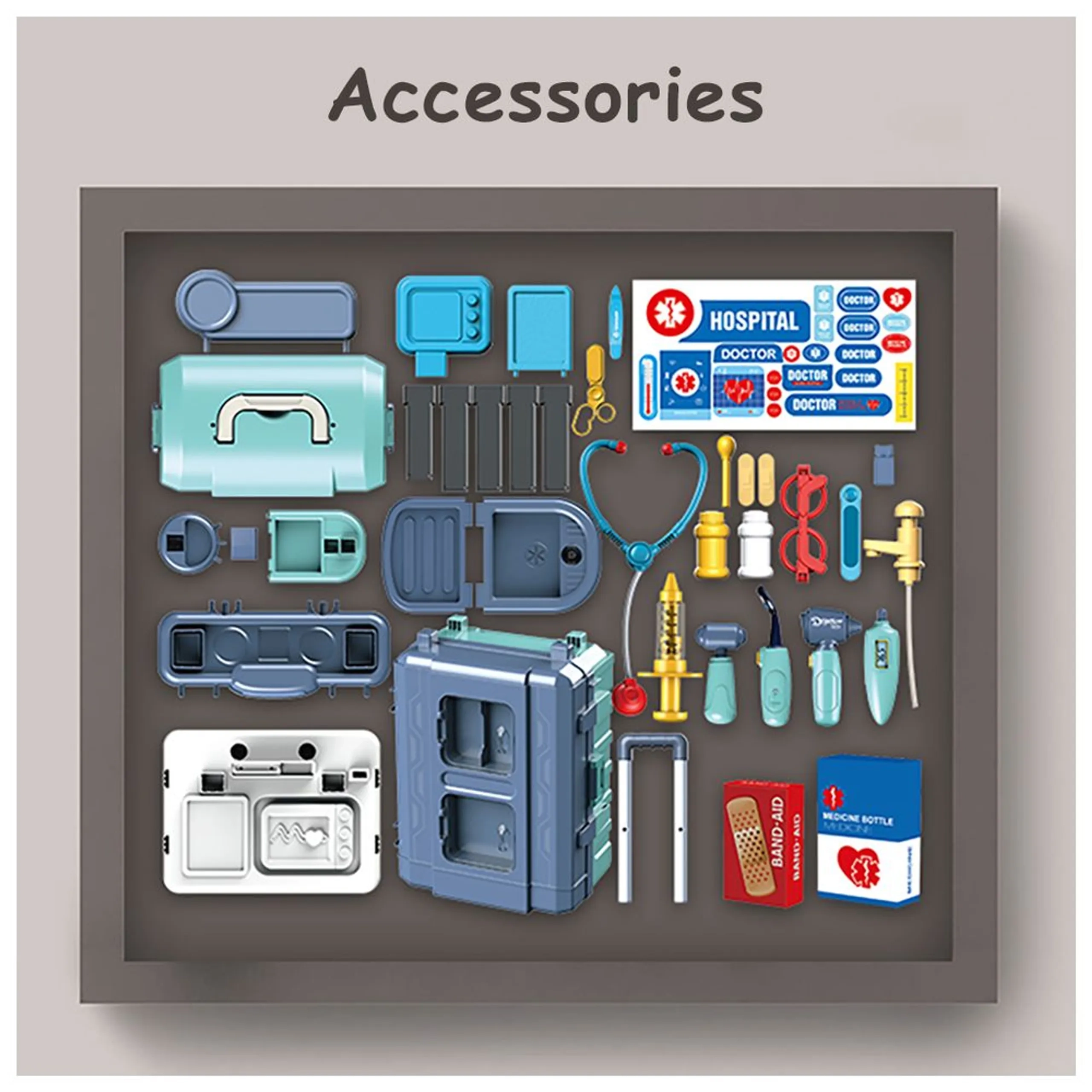 Role Play Doctor Toy Set - 38 pcs