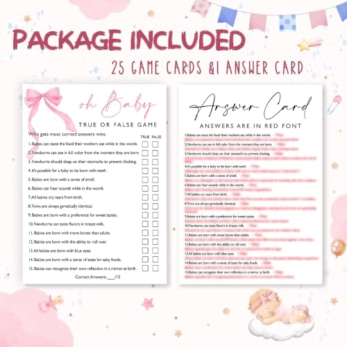 Oh Baby True or False - 18 years and up 25