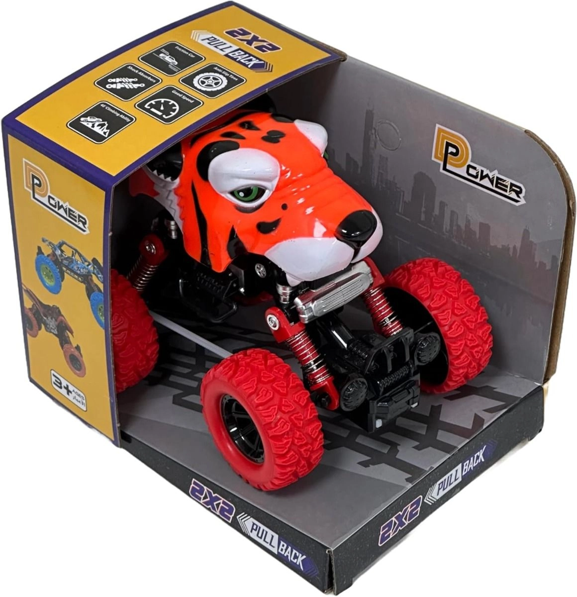 D-Power PullBack Crazy Tiger Truck