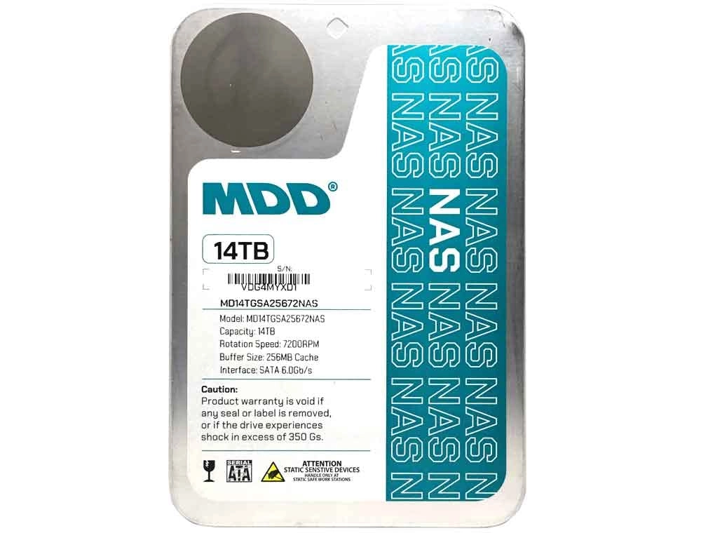 MDD MAXDIGITALDATA 3.5" 7200rpm 256MB SATA 6Gb/s (MD14TSATA25672NAS/5YR) - 14TB