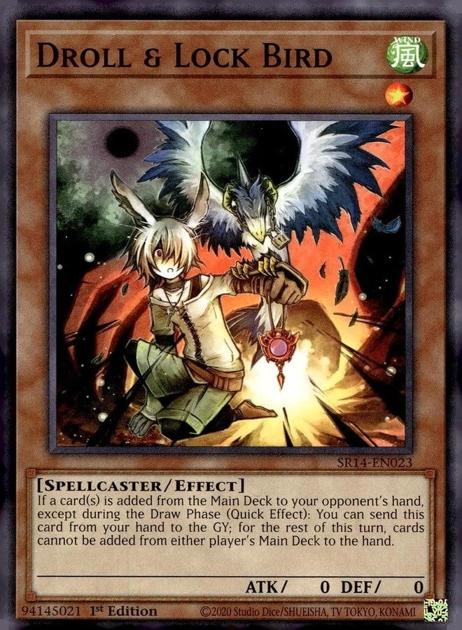 Yu-Gi-Oh! Droll & Lock Bird - SR14-EN023 1st Edition