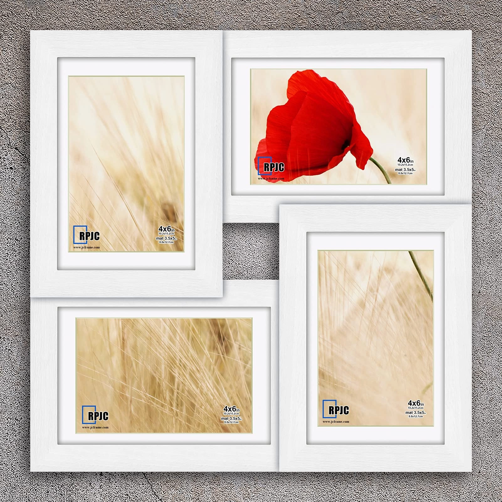 RPJC Collage Picture Frame - 4x6-4opening 4 Photos