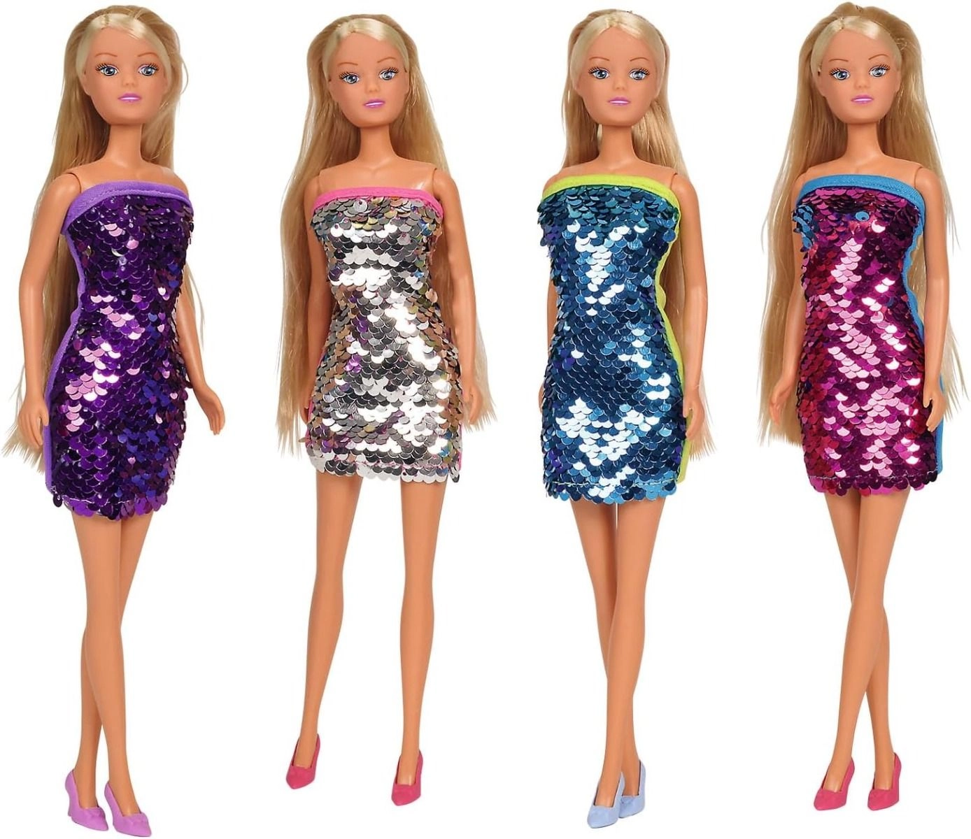 Steffi Love Fashion Doll - 29 cm Rainbow Sequin Dress Ages 3+