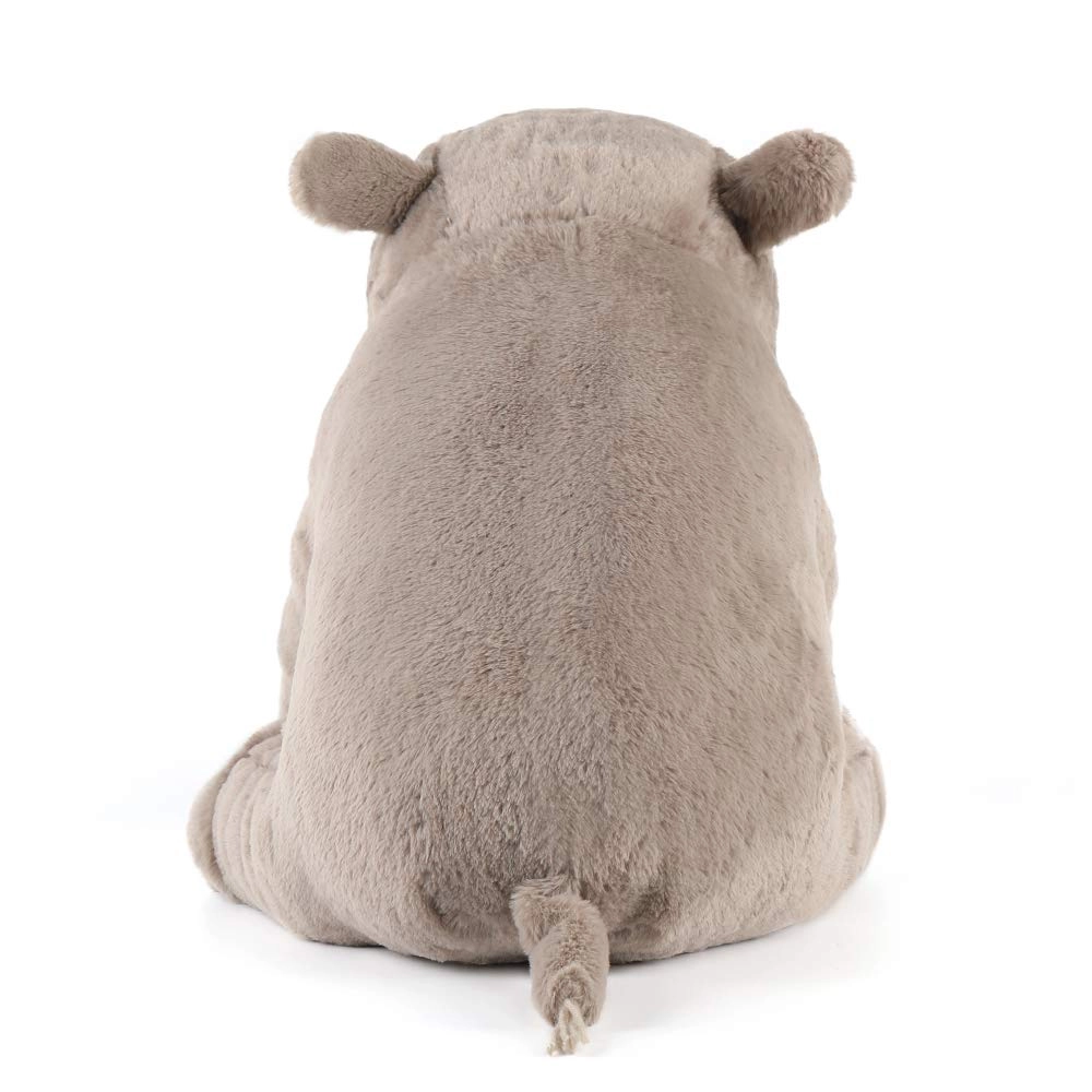 tezituor Giant Rhino Stuffed Animals Throw Pillow - Gray 24 Inches