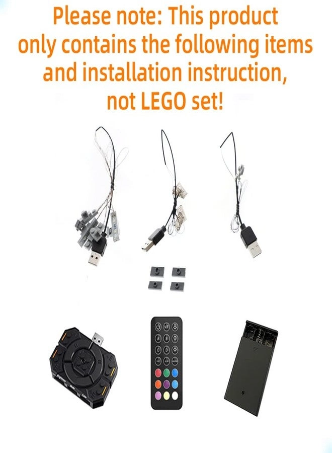 LED Light Kit - Remote Control Compatible with Lego Empire State Building 21046