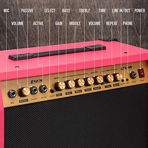 Electric Guitar Amplifier - 40W 8” 4-Ohm Solid State Combo