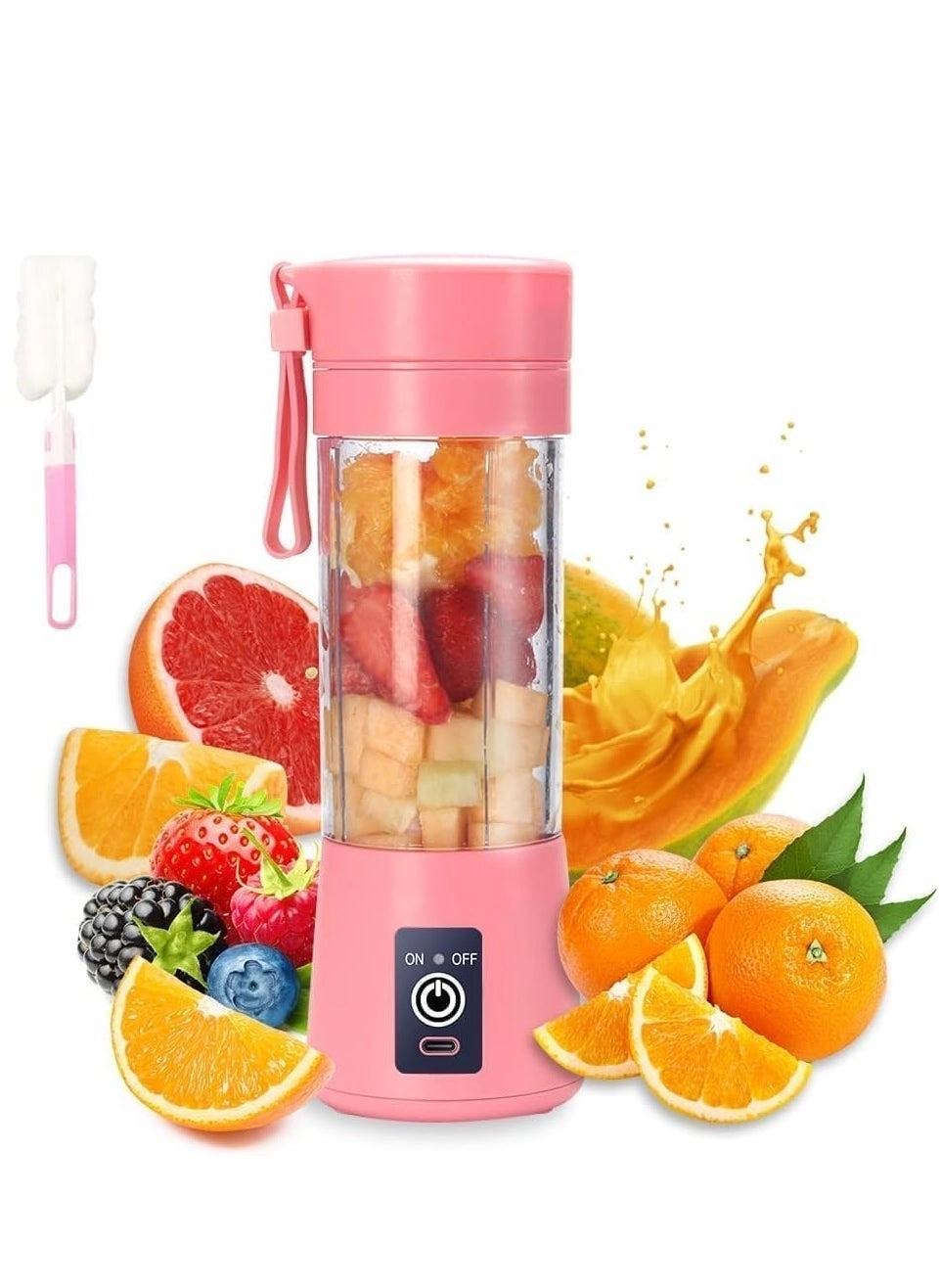 ELTERAZONE Portable Blender Cup - USB Rechargeable Six-Blade Portable
