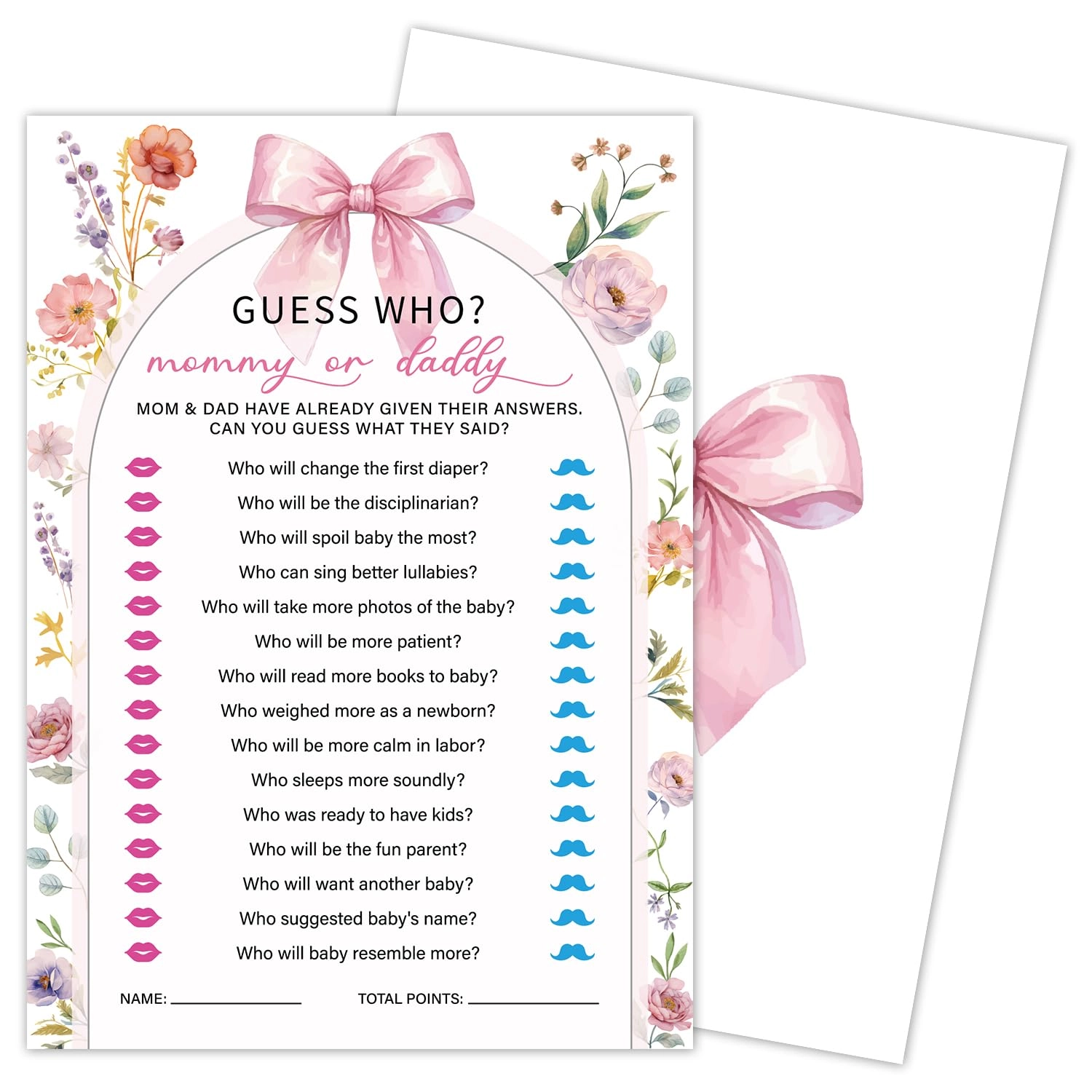 Yuansail Guess Who Mommy or Daddy Game - Adult 30