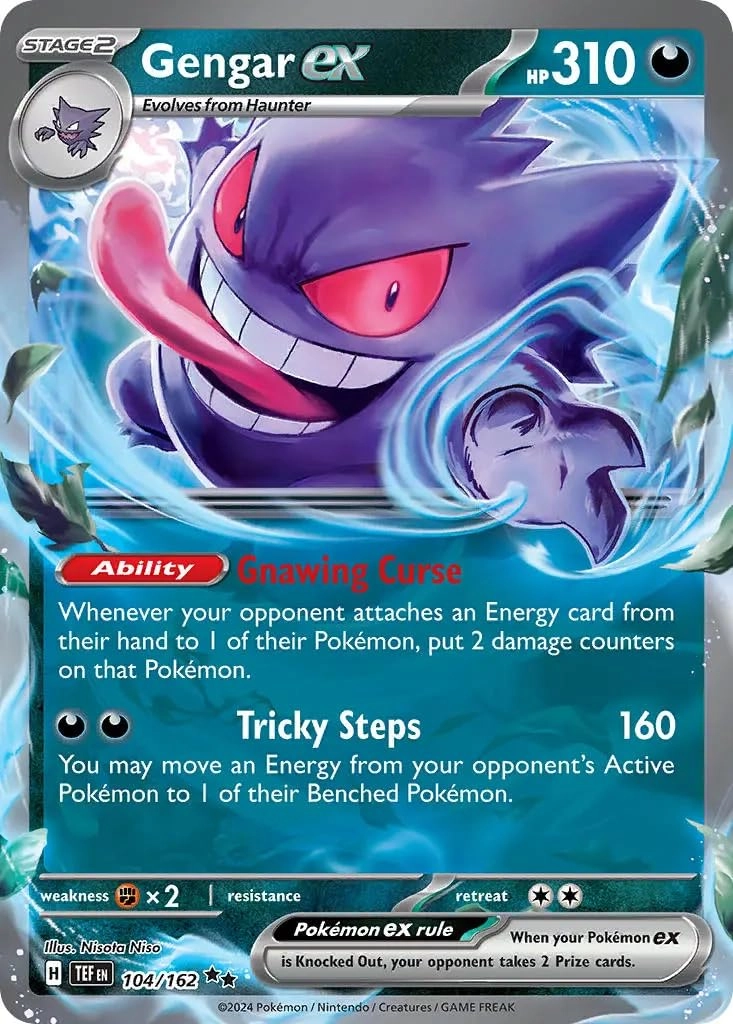 Pokémon Pokemon Gengar ex 104/162 - English + Toploader