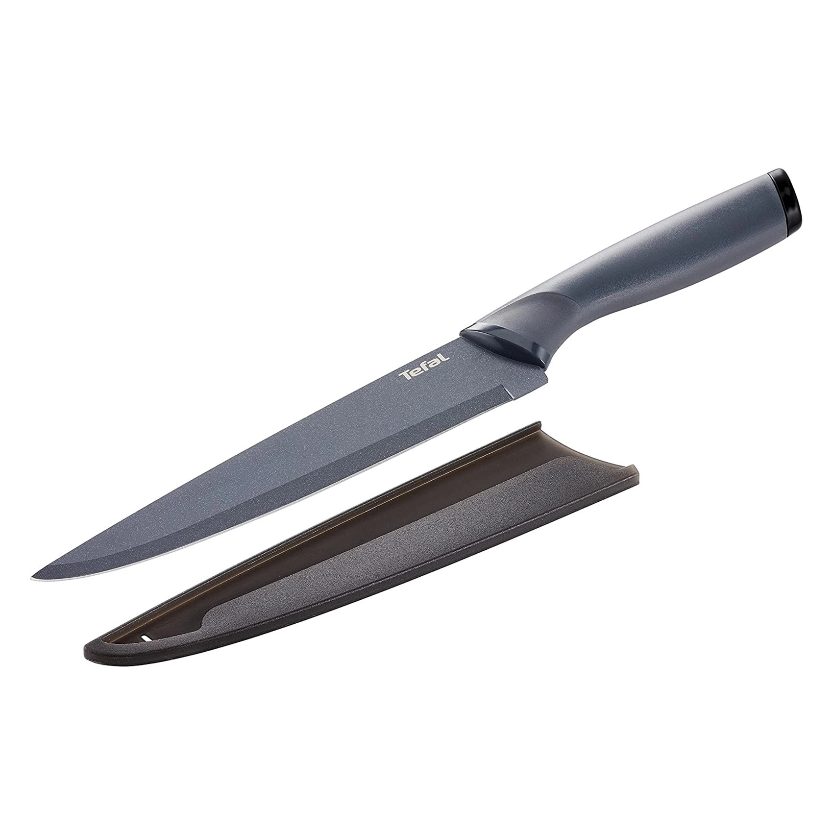 Tefal Fresh Kitchen Slicing Knife - 20cm Grey And Black