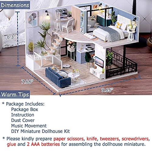 DIY Miniature Dollhouse Kit - Warm Moment 1:24