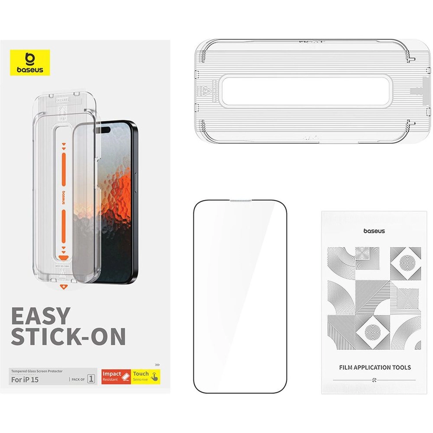 HD Tempered Glass Screen Protector for iPhone 15