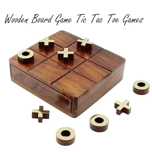 Tic Tac Toe + Solitare - Wooden