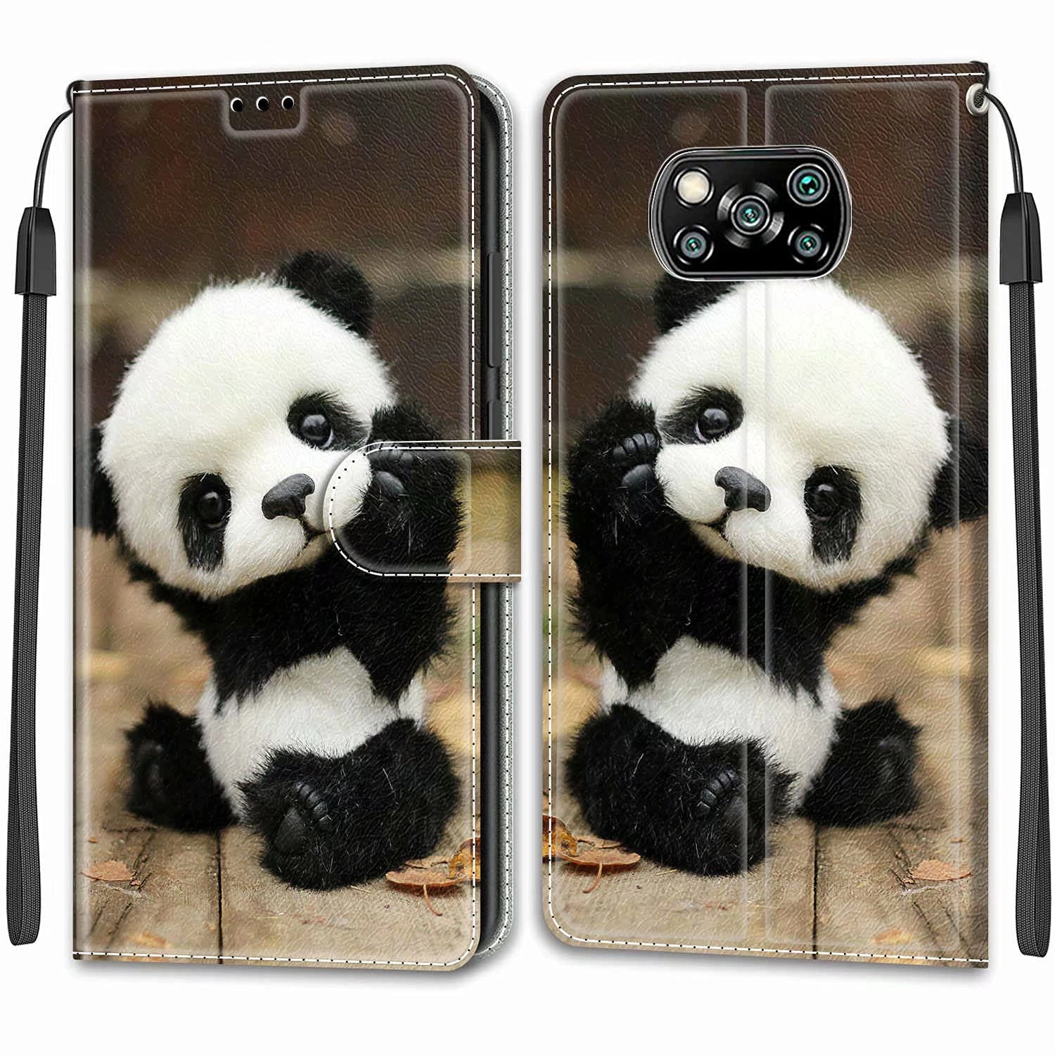 Wallet Case for Xiaomi POCO X3 NFC - Faux Leather, Thermoplastic Polyurethane