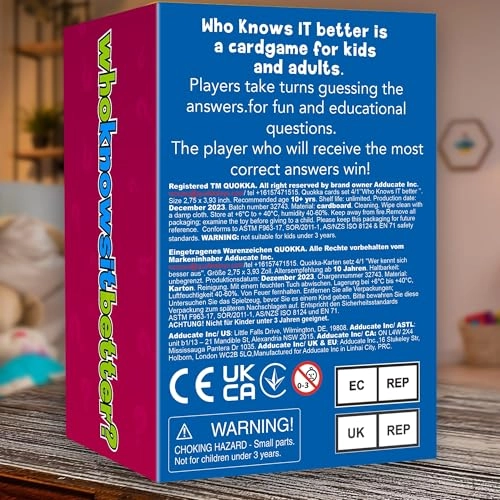 Who Knows Better? - 5+ 4 pieces