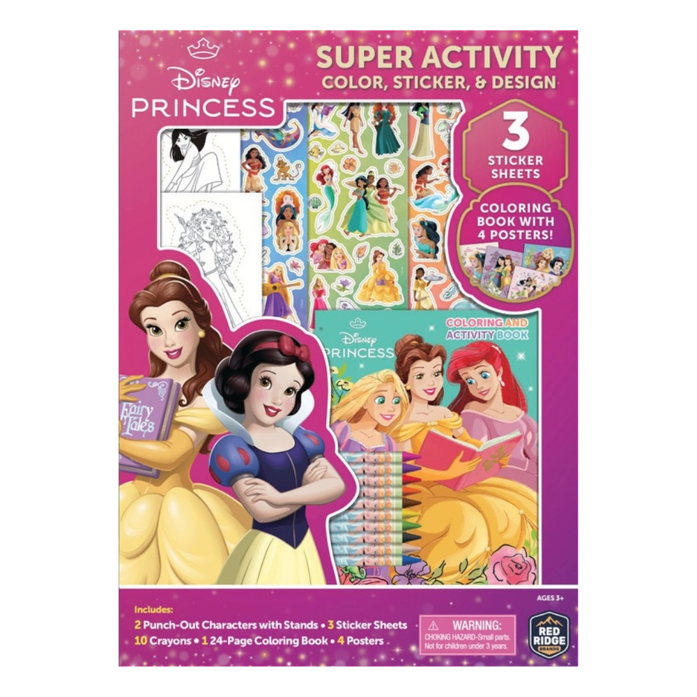 Disney Princess Activity Sticker Book 3 pcs