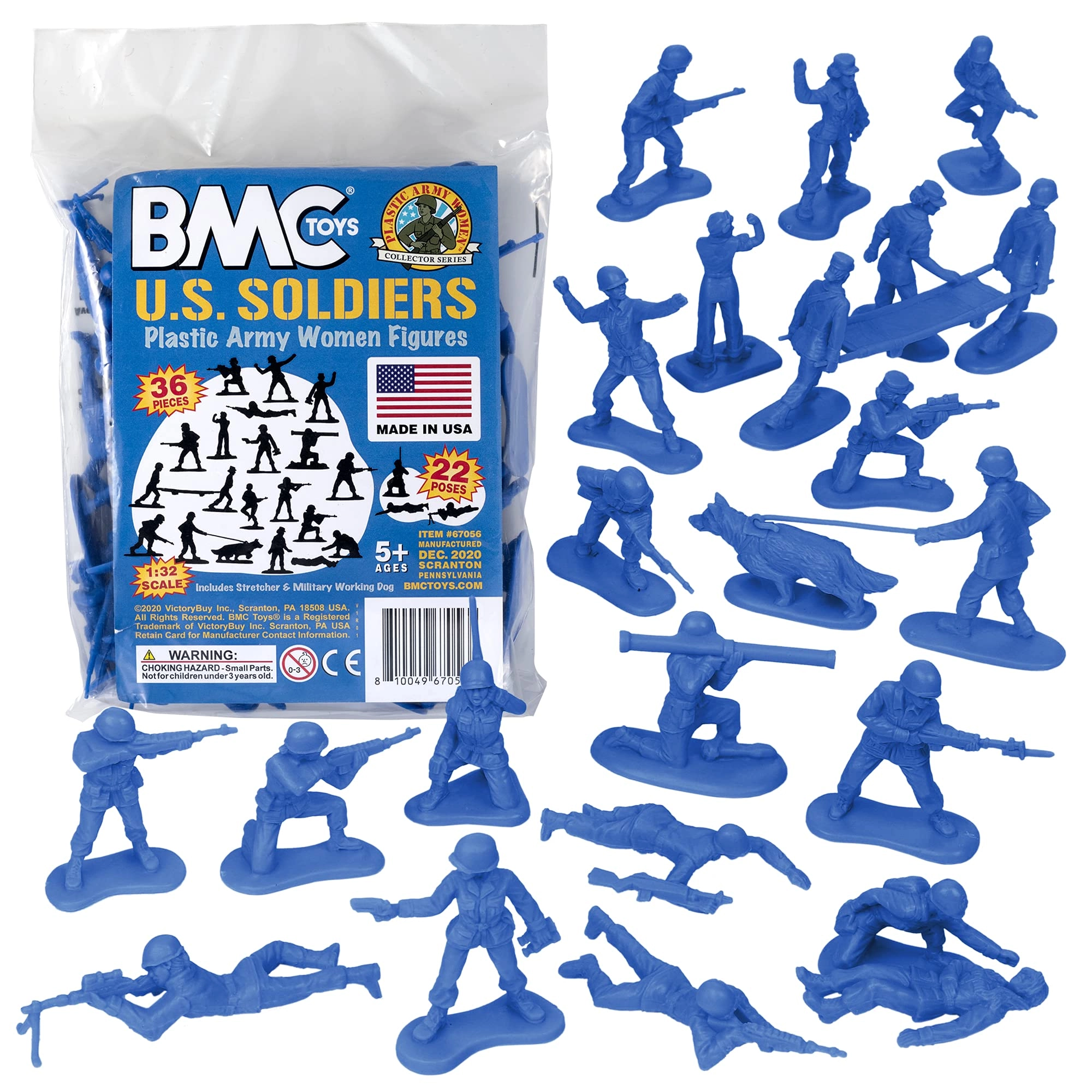 BMC Toys Plastic Army Women - Female Soldier Figures 36 pcs
