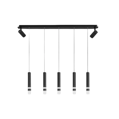 Crystal Chandelier - 5 Drops 40W Black