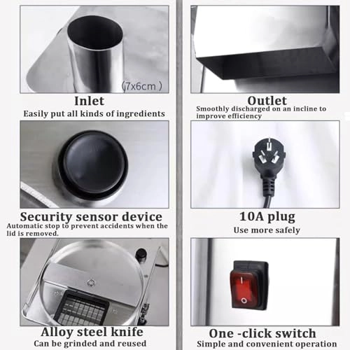 Commercial Vegetable and Fruit Dicer Machine - Electric