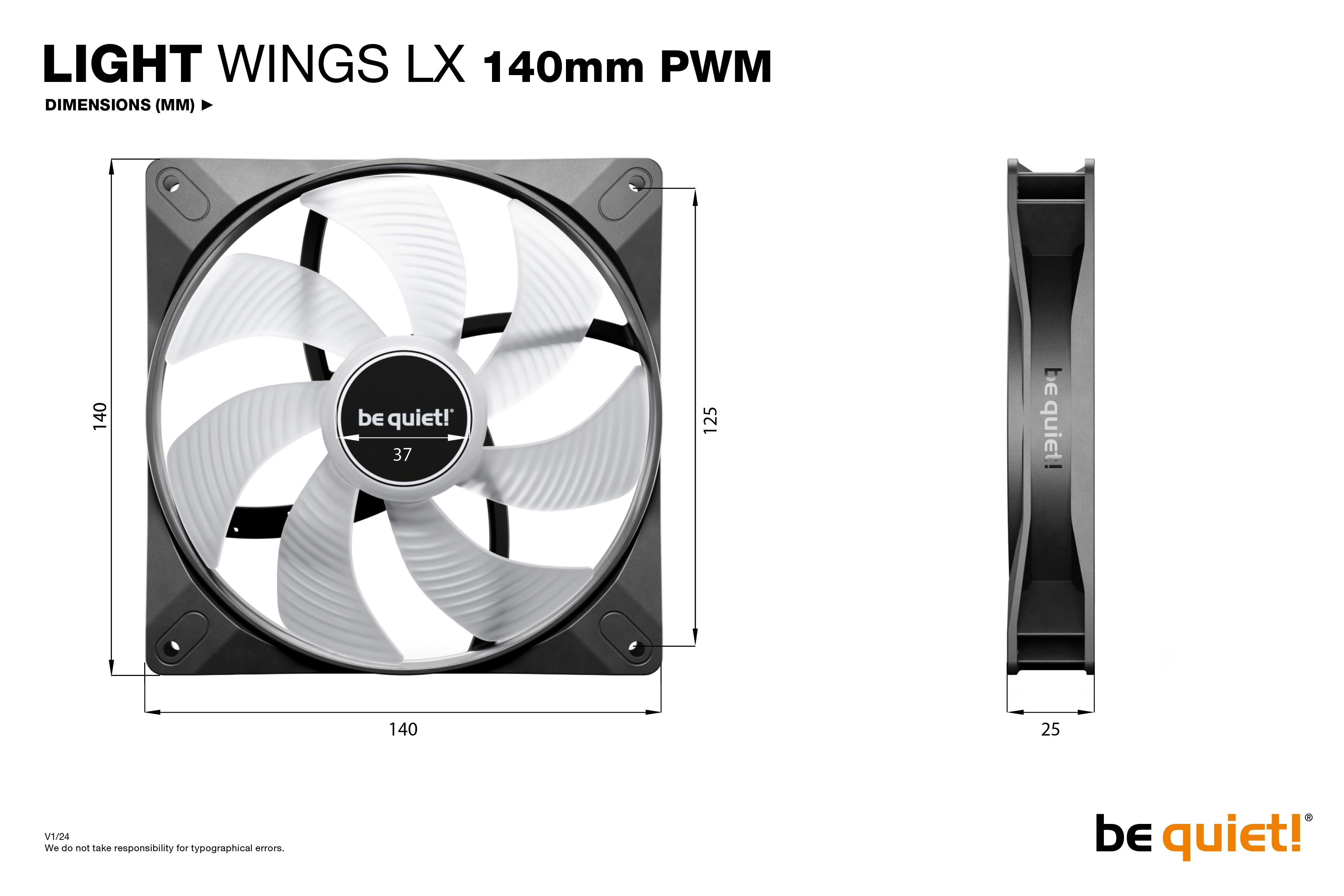 Light Wings - Triple Pack 140mm