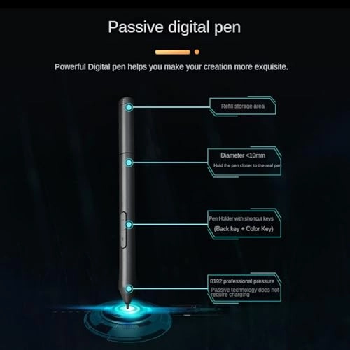 Electronic hand-drawing tablet - 8192