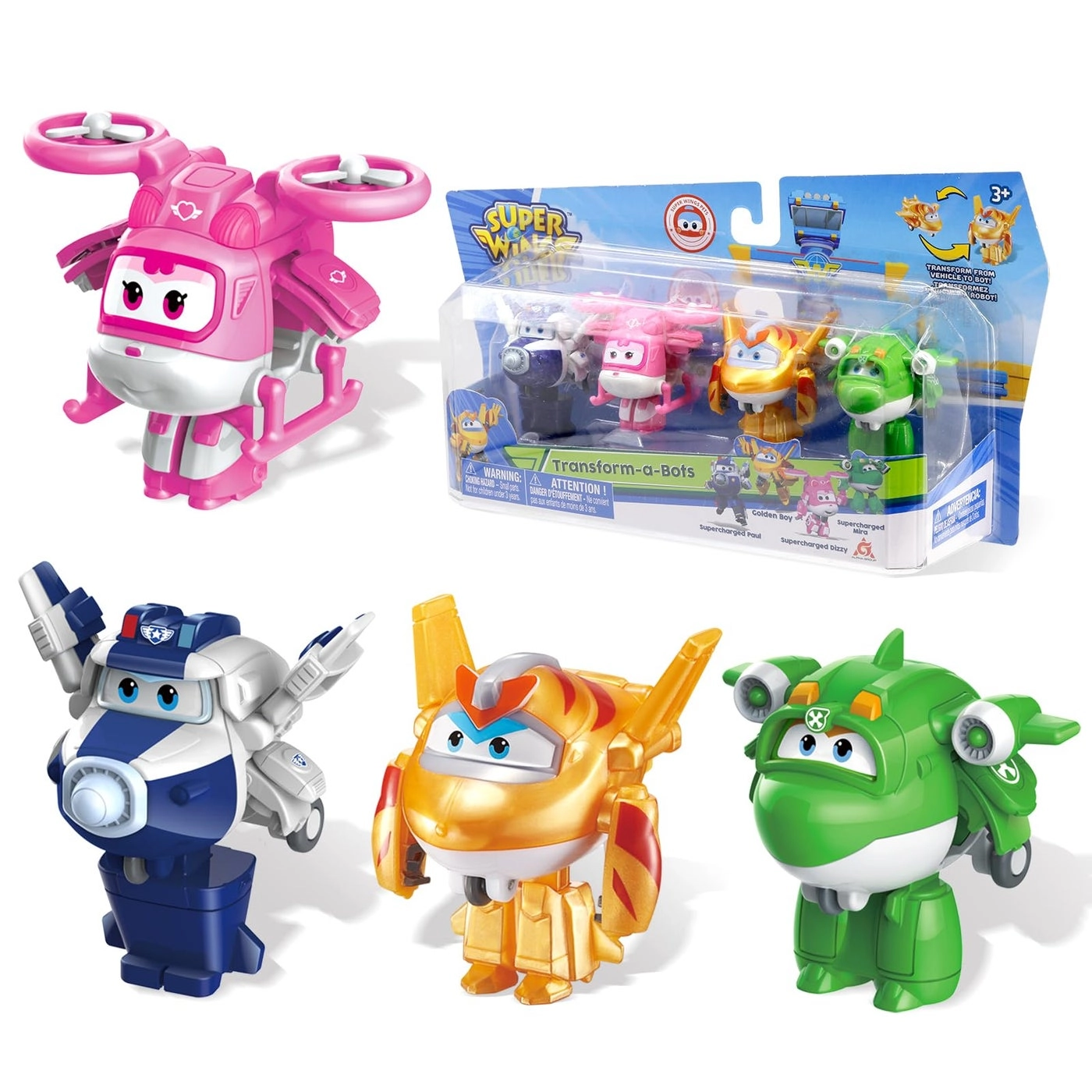 SUPER WINGS Supercharged Paul + Dizzy + Golden Boy + Mira - 4 pcs