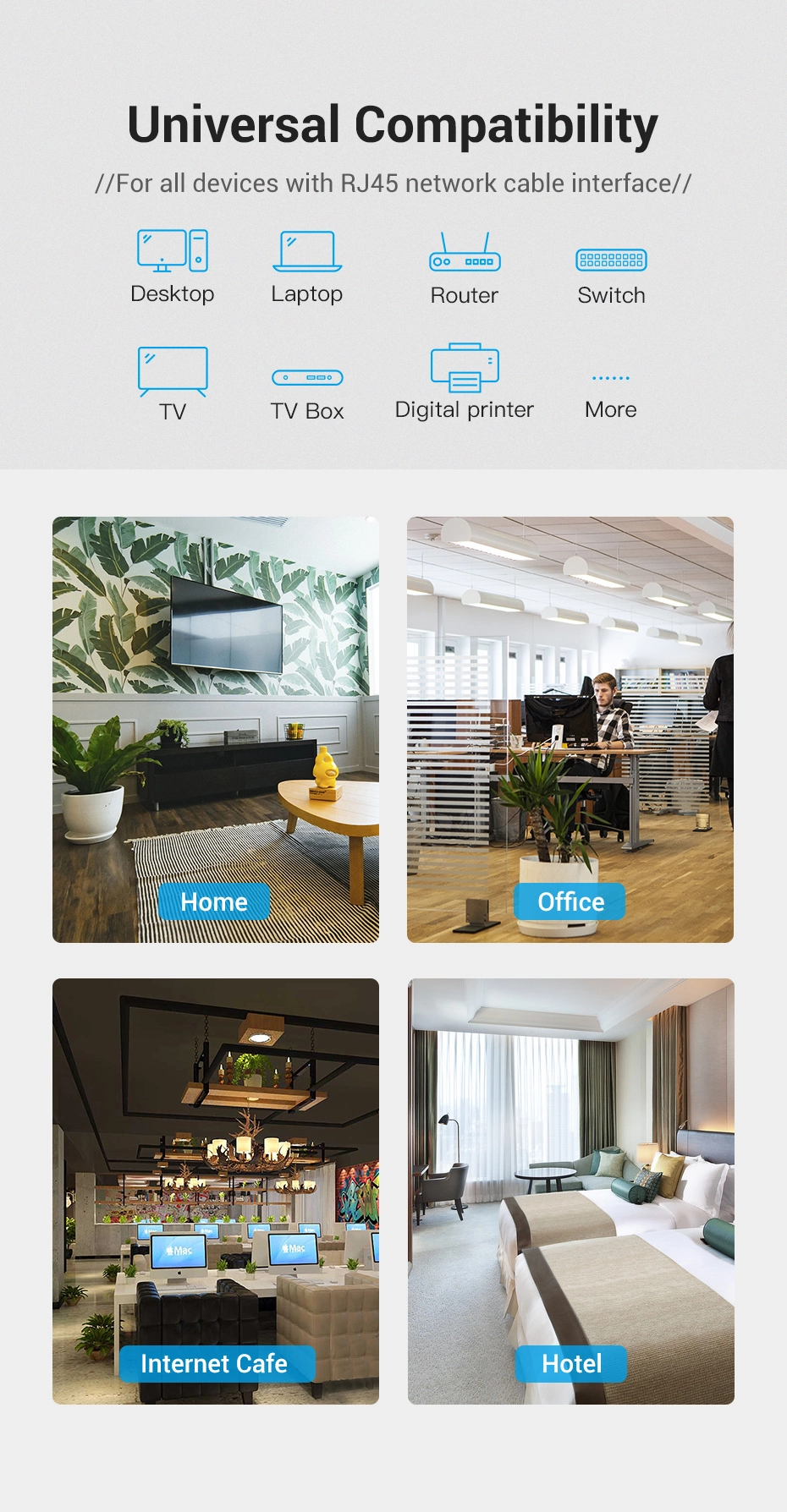 LAN UTP Cat.6 Patch Cable - 2M