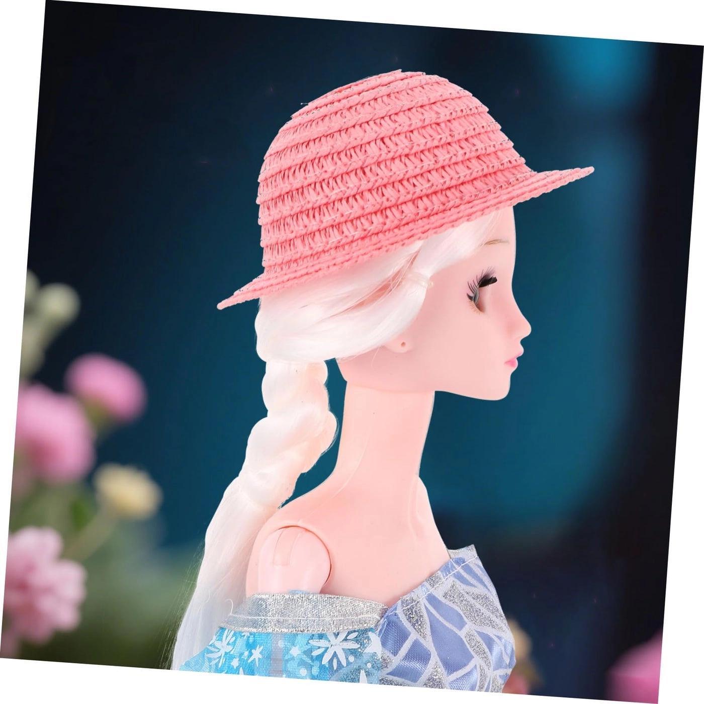 Miniature Woven Straw Hat - 5 little_kid 10.50X10.50X5.00CM