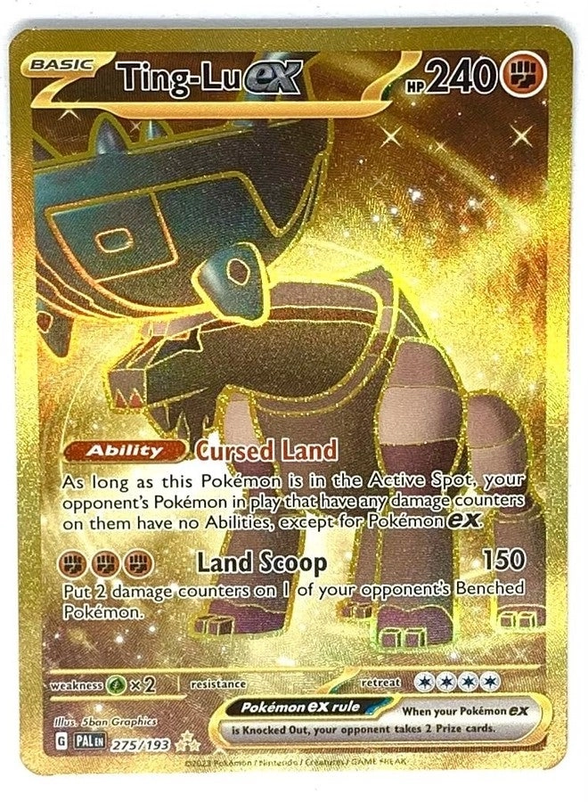 Pokémon Ting Lu ex 275/193 - Paldea Evolved Gold Secret Rare
