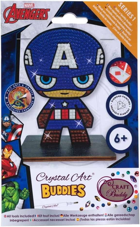 Avengers Captain America Crystal Art Buddies