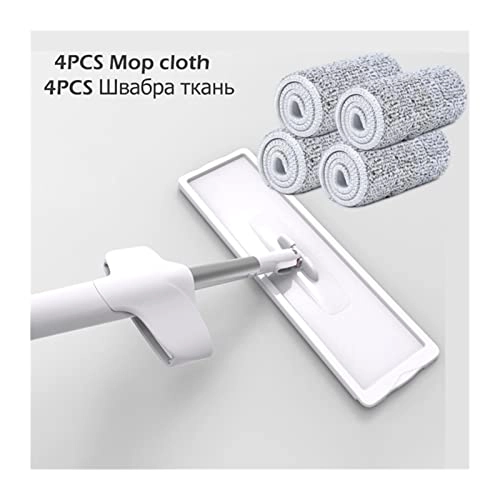 Handheld Steam Mop - White 4pcs Rag M