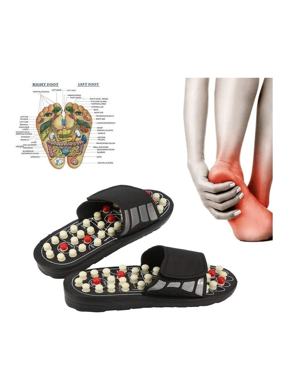 kohelia Acupressure Foot Massager - 78 Rotary Adjustable Strap