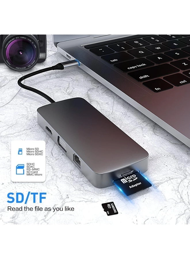 HUB10 - 10-in-1 USB-C 4K HDMI 100W PD