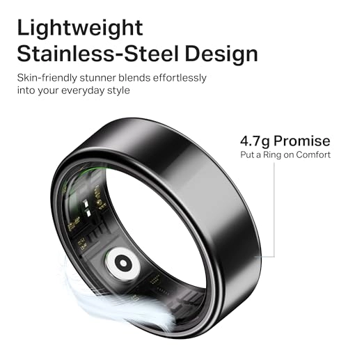 SmartRing Active Plus - Stainless-Steel 30-Days Battery Magnetic Charging Case