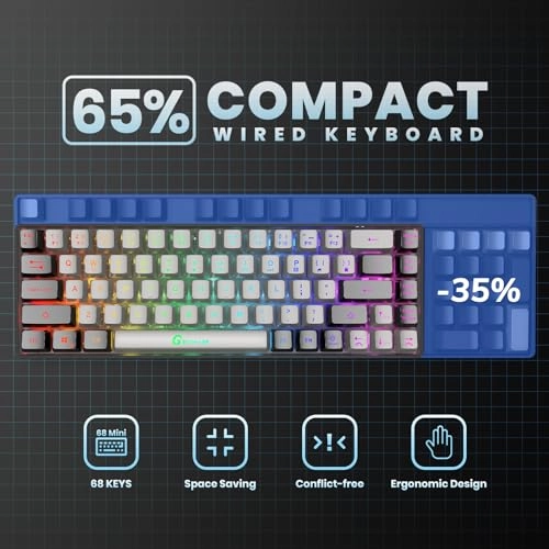 65% Gaming Keyboard - Wired